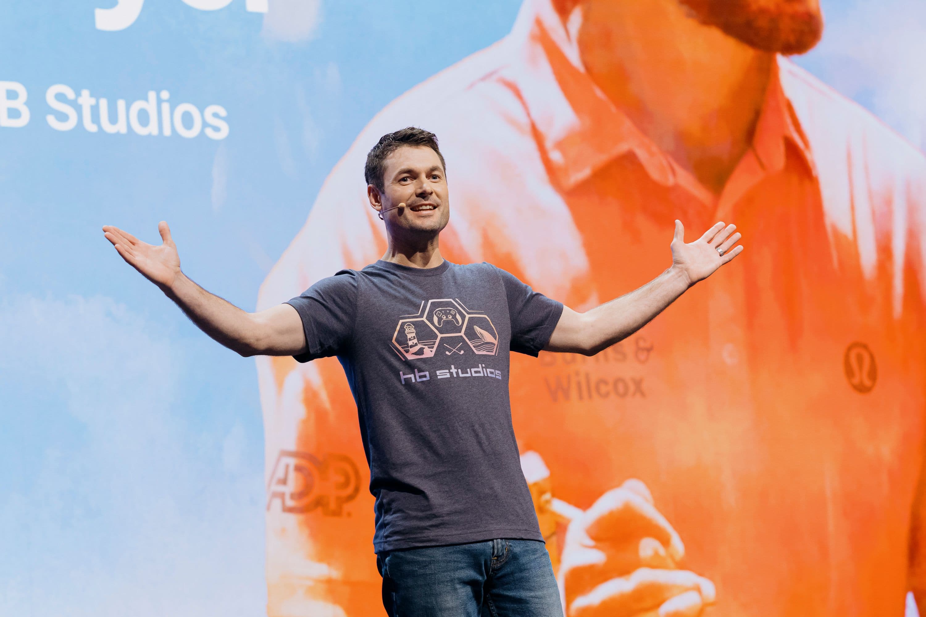 James Seaboyer from HB Studios during the Unite 2025 Keynote.