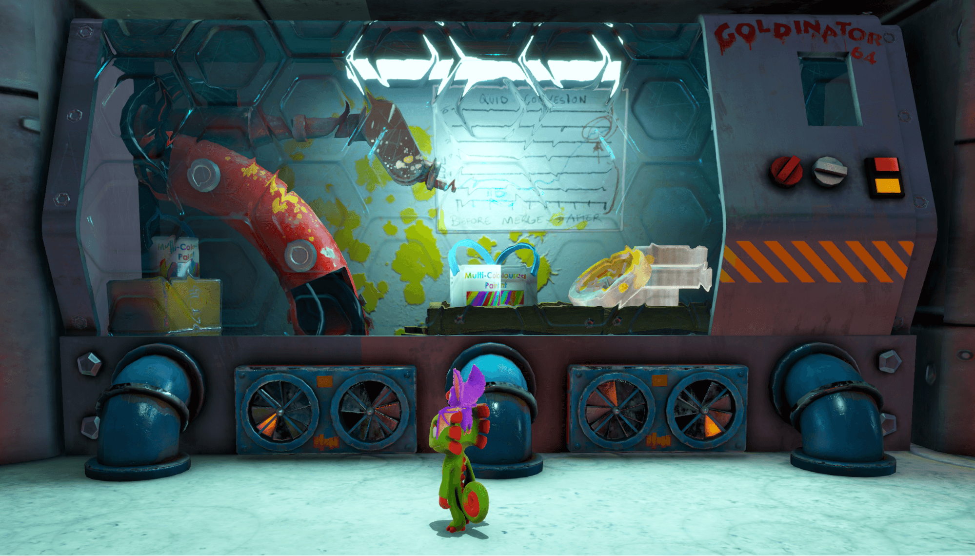 In-game screenshot from Yooka-Replaylee by Playtonic Games | Made with Unity.