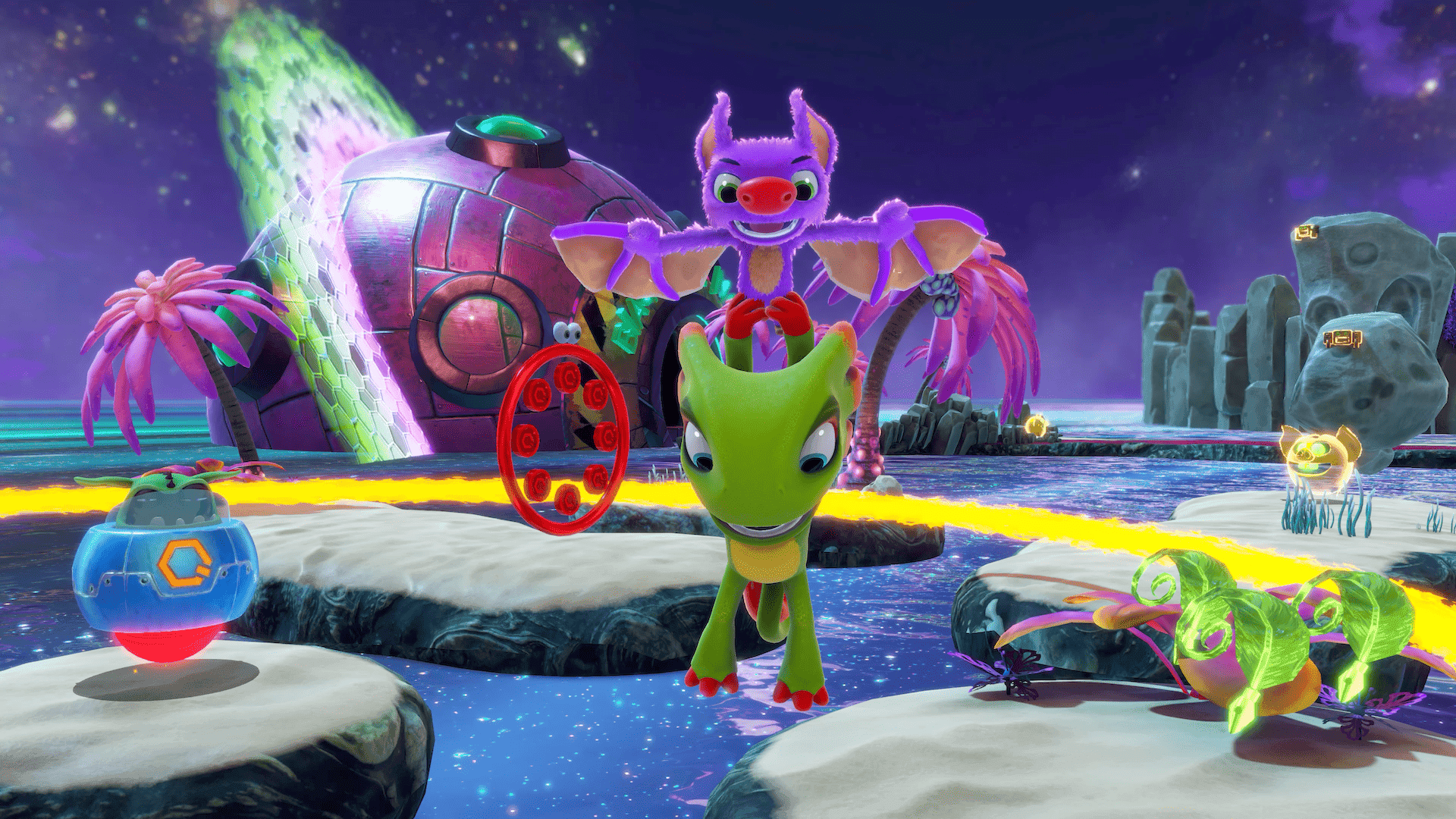 In-game screenshot from Yooka-Replaylee by Playtonic Games | Made with Unity.